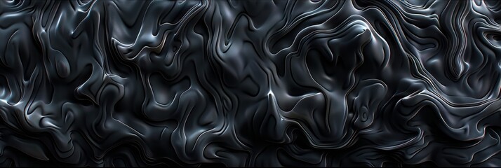 Poster - Vibrant 3d abstract background in bright black and grey tones for design projects