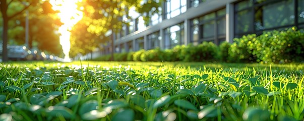 Wall Mural - grass field