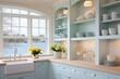 Sunny Coastal Kitchen: Window Shell Decor Inspiring Interiors
