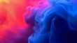 © Creatorbin - Abstract background of blue and pink smoke in water close-up