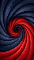 Wall Mural - Vibrant 3d abstract business background in red and black tones with modern design elements