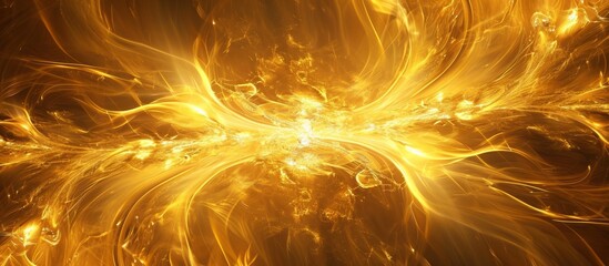 Poster - Vibrant Sunset: A Stunning Abstract Background in Yellow and Orange Tones