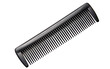 Black Comb. The combs teeth are visible, and the overall image is simple and minimalistic. Isolated on a Transparent Background PNG.