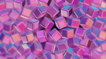 Aufkleber - The crystalline structure of a nanomaterial, resembling a kaleidoscope of colors under controlled lighting,.