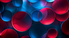 Beautiful Wallpaper With Red And Blue Circles , Relaxing Abstract Background