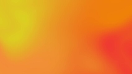 Poster - Yellow and Orange Colorful 4K Animation Gradients Blur backdrop. Modern moving blur shapes background