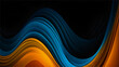 Abstract grainy background yellow blue orange color noise texture effect vibrant dark banner