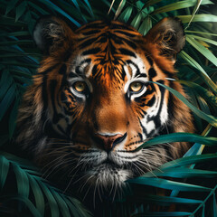 Poster - Endangered animals in their habitats, promoting the urgency of biodiversity preservation.