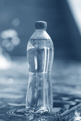 Wall Mural - water in the bottle closeup