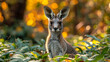 wildlife photography, authentic photo of a kangaroo in natural habitat, taken with telephoto lenses, for relaxing animal wallpaper and more