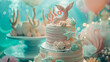 A magical mermaid-themed birthday party with underwater decor, mermaid tail favors, and a mermaid-themed cake — Creation and Development, Success and Achievement, Love and Respect