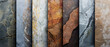 © Daniel - A vibrant collection of different colored marble textures all lined up showcasing nature's variety