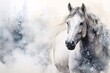 a painting of a horse