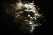 Skeleton Smoke A Creepy Cool Cigarette Ad Generative AI
