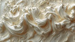 Vanilla Soft serve ice cream texture surface, Ice cream Vanilla creamy, close up of cream dessert, Traces of use of ice cream scoop, Soft yellow color Background cover banner 16:9 wallpaper backdrop