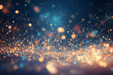 Beautiful Abstract Illustration With Lots Of Sparkling And Defocused Lights