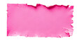  whole pink Piece torn paper, sharp and torn edges , isolated on transparent background . PNG, cutout, or clipping path