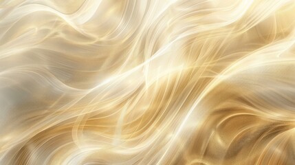 Canvas Print - luxury golden color Abstract wave background. Abstract soft color waves