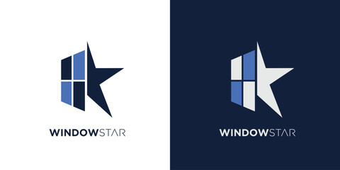 Wall Mural - Unique and modern Window star logo design