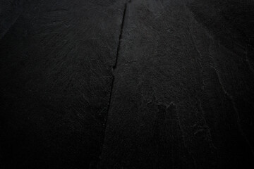 Canvas Print - Dark grey black slate background or texture