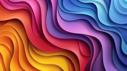 Wall Mural - vibrant geometric abstract background: modern wallpaper & canvas art with textured paper design - id