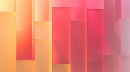 Poster - Minimalist 3d render abstract background with geometric transparent gradient rectangles - versatile for ads, posters, templates, and business presentations