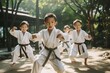 a karate practitioner Boy, his expression a testament to the dedication and discipline cultivated in the martial arts.