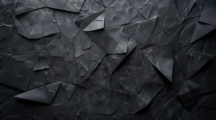 Poster - Abstract polygonal design: dark geometric texture background for ads, products, and art