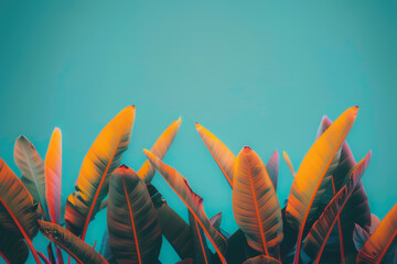 Wall Mural - tropical nature abstract background. summer and environment concept. generative ai.