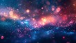 Bokeh background with starry night theme, digital art, vibrant colors