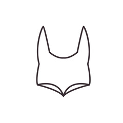 Poster - line fox head icon logo vector