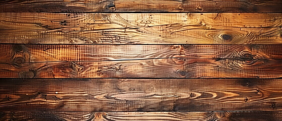 Wall Mural - Close-up image showcasing detailed grain and texture in wooden planks, invoking a warm, rustic feel