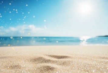 Canvas Print - a sandy beach in the sun