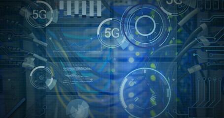Poster - Image of 5g and data processing over computer wires