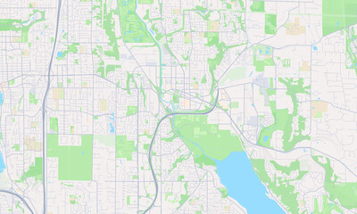  Redmond Washington Map, Detailed Map of Redmond Washington