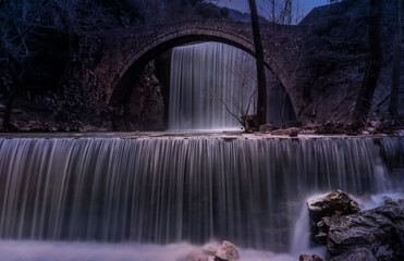 Wall Mural - waterfall in the park