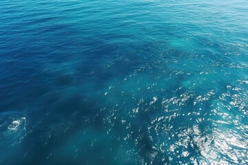 Poster - A bird's eye view of a body of water. Suitable for travel and nature concepts