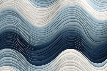 Poster - Abstract blue and white wave pattern background. Suitable for design projects