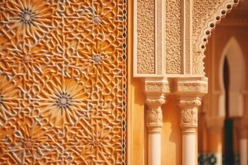 Canvas Print - Detailed view of a building with a clock, suitable for architectural projects