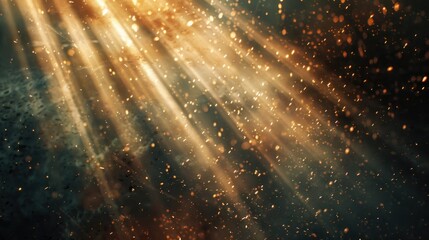 Poster - Sunlight breaking through dramatic clouds, perfect for weather or nature concepts