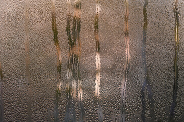 Wall Mural - wet glass background. condensation on the window