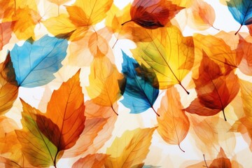 Sticker - A bunch of leaves hanging from a ceiling, perfect for interior design projects