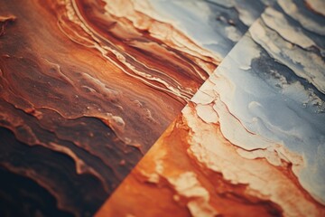 Poster - Close-up of colorful paint splatter on a table. Suitable for artistic or creative projects