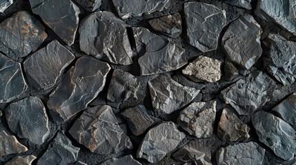 Poster - Detailed view of a stone wall, suitable for architectural projects