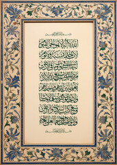 Arabic Calligraphy Vector from verse 255 of chapter 2” Al-Baqarah - Ayat ul Kursi Ayatul Kursi