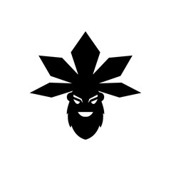 Poster - tribe man icon logo vector