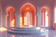 elegant arabesque arch interior