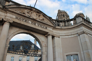 Sticker - gate of the town hall in toul in france