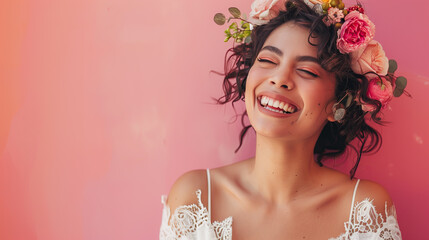 Wall Mural - mexican beauty, bride on wedding day