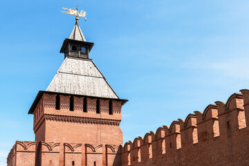 Wall Mural - The stone fortress in the center of Tula is the Tula Kremlin. Kremlin towers. Russia. Tula.